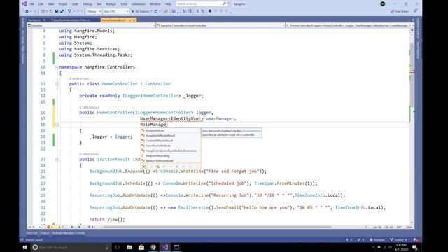 Hangfire dashboard Authorization in asp.net core mvc