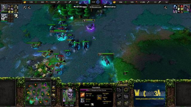 Moon(NE)(Purple) vs Foggy(NE)(Cyan) - Warcraft 3 Classic - RN6465