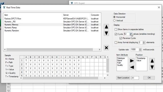 OPC Expert - OPC to Excel Realtime OPC Addin