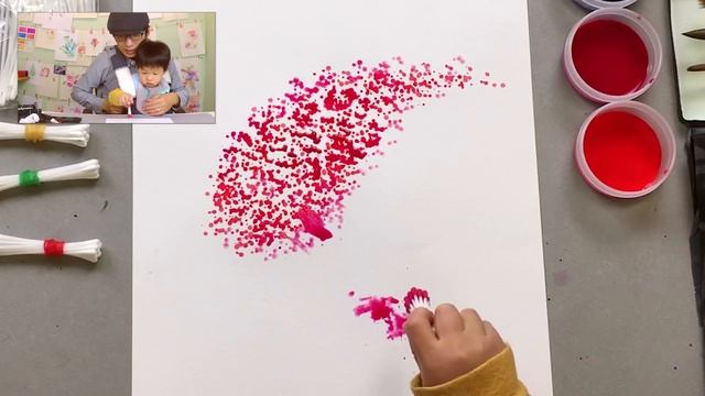 OLD Art vs NEW Art Improvement - Painting with Cotton Swabs