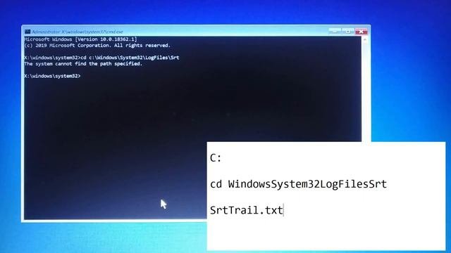 Fix SrtTrail.txt error Windows 7810  Automatic Repair Loop Fix