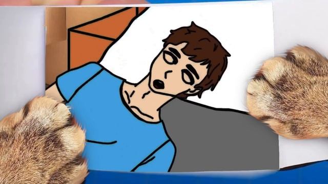 Alex and Steve Life | minecraft anime animation season 9 (Steve im Stuck flipbook cat )