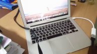 Thunderbolt to HDMI on macbook air 13 หัวแปลง Thunderbolt เป็น HDMI ต่อจอทีวี