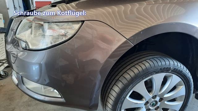 Skoda Superb 2 (3T) Stoßstange vorne abbauen [front bumper removal] - Tutorial
