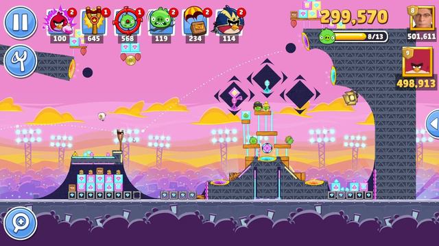 Angry Birds Friends Level 4 Tournament 1343 three stars NO POWER-UP walkthrough 2024-01-15
