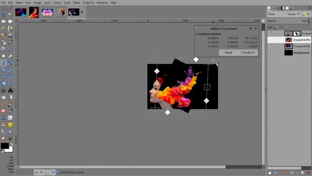 Colorful Smoke Portrait  Gimp Tutorial  The Parchake