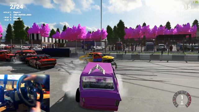 MK2 Granada 811 Estate Mental Wrecks! Wreckfest With Wheel Cam