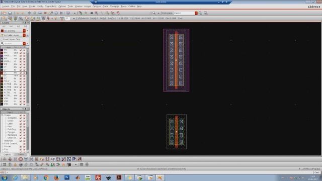 Layout design and post layout simulation using HSPICE. SCL 180 nm