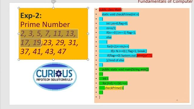 Day-9a Part-1 Fibonacci and Prime Number Java Programming Logics
