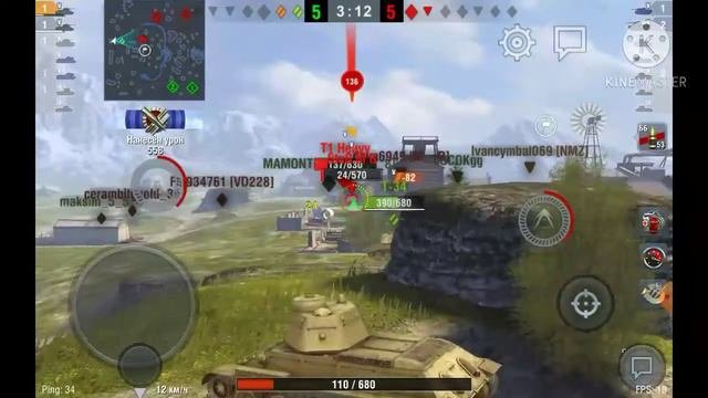Играю на т-34 в Ворлд оф Теркс  блиц