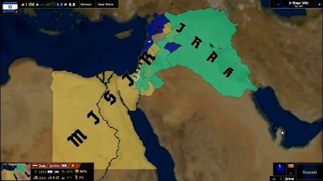 Age of Civilizations II - Project: Alpha Mod | 6 Days War Scenario Timelapse
