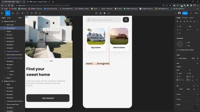 Real State App Design Using Figma For Beginners Step By Step | Figma Tutorial