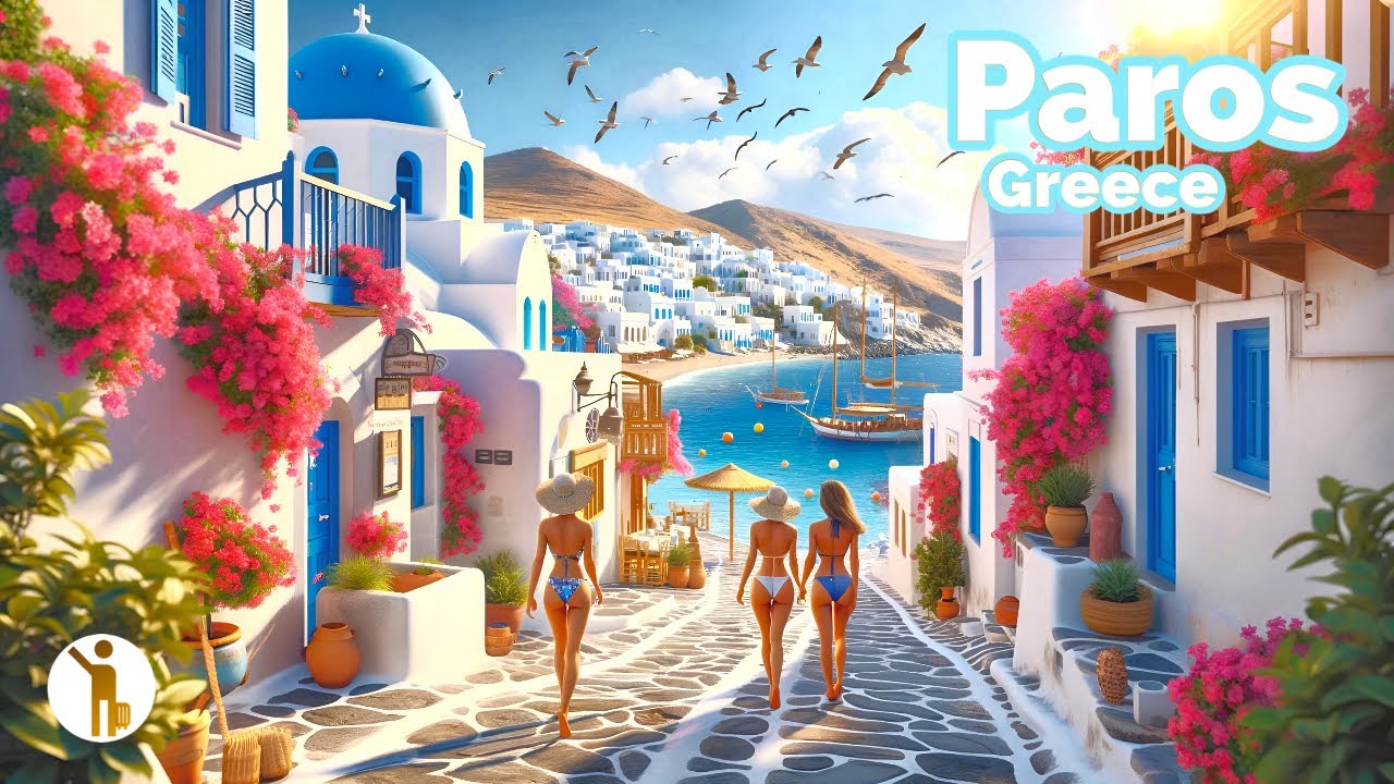Парос остров в Греции - Paros, Greece - Прекрасные пляжи с бирюзовой водой - Отдых в Греции