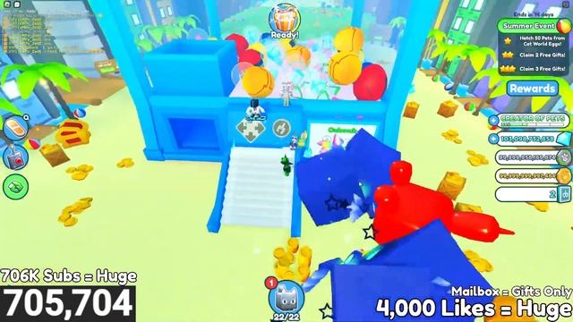 ?️ PET SIMULATOR X CLAW MACHINE UPDATE ? Live Stream