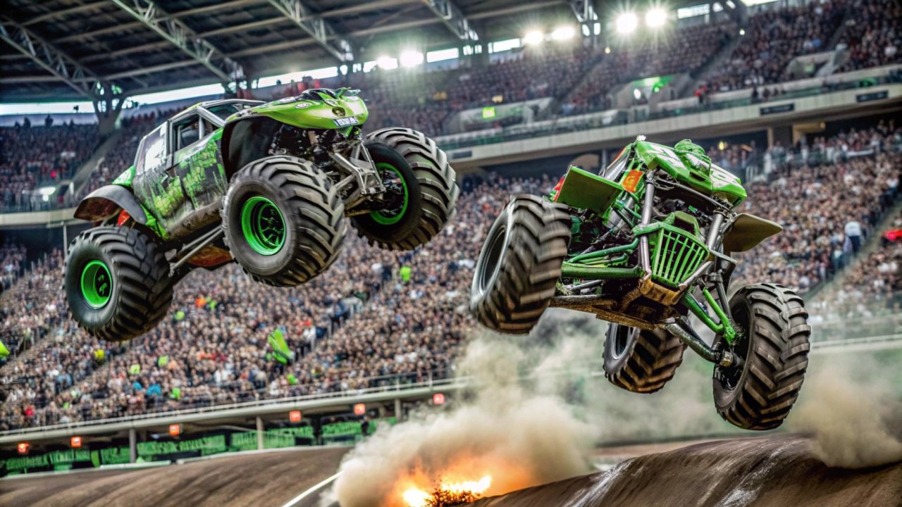 Monster Jam Хьюстон 2024 ФРИСТАЙЛ ШОУ 2