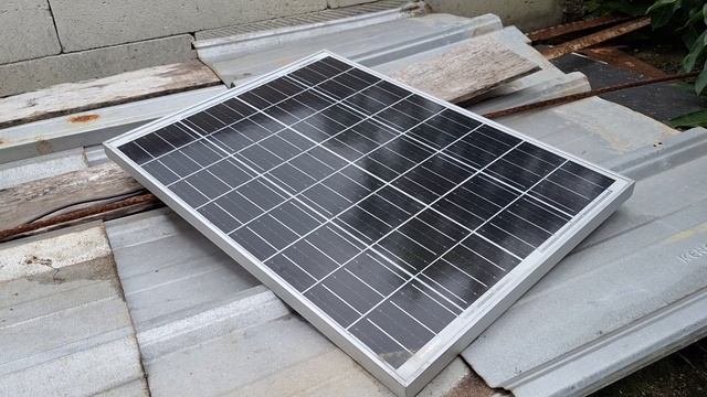 Inverter Taffware Berasap Eksperimen PLTS 1 Panel Surya 2 SCC 2 Aki