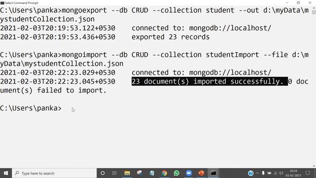 Class 9 MongoDB Utilities