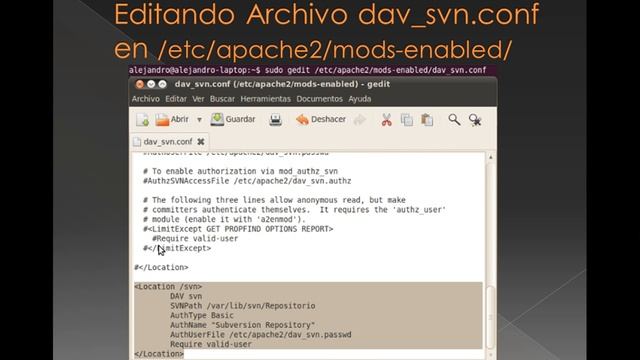 Servidor de Versiones - Subversion