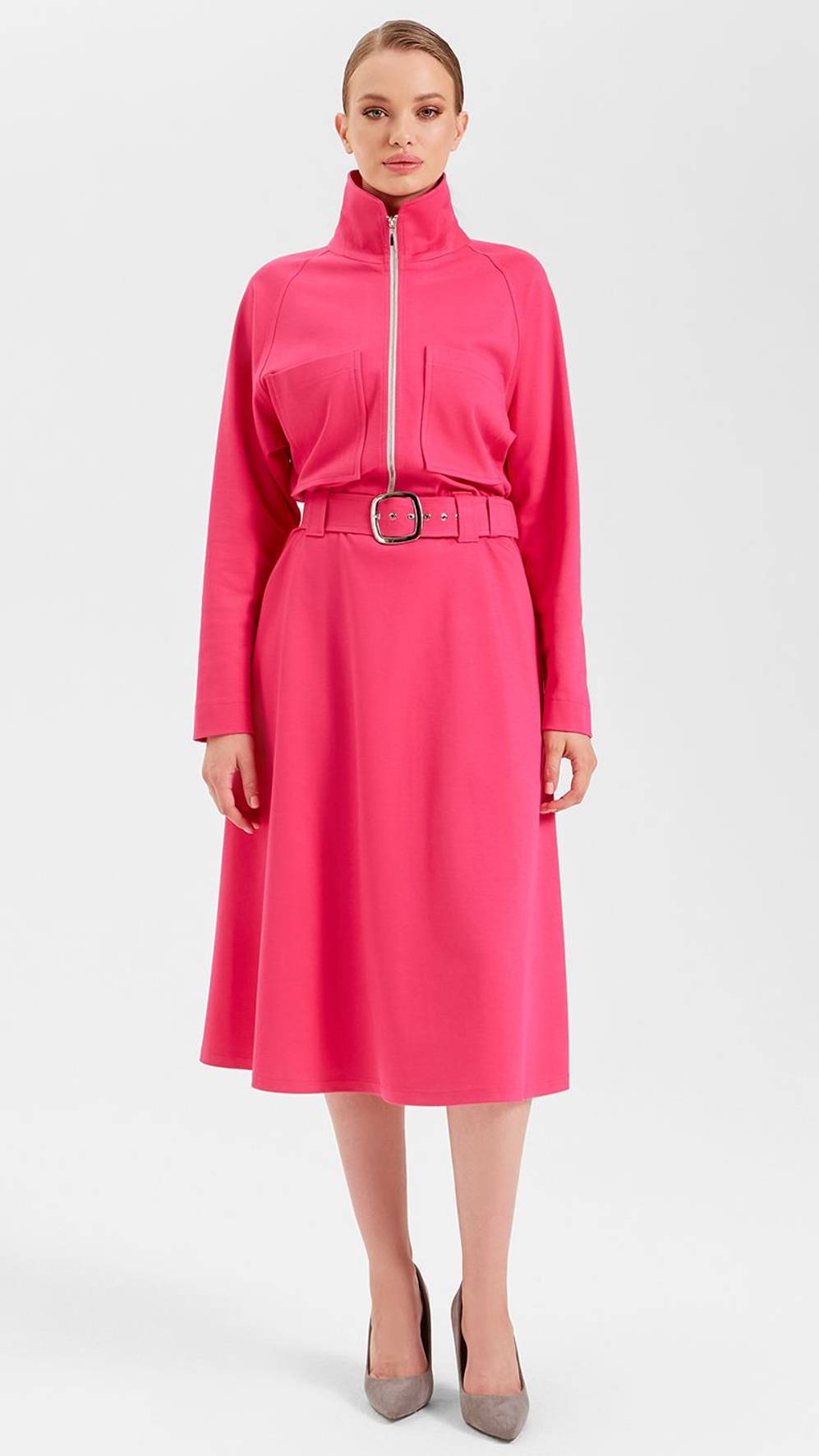 Платье офисное с длинным рукавом LO розовое
Артикул: 0324200209