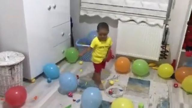 EĞLENCELİ RENKLERİ ÖĞRENİYORUM. Ich lerne Farben ,Ballon knallen