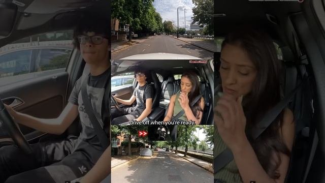 THE BEST EMERGENCY STOP! ?#brake First Then #clutch #stop #reaction #driving #test #howto #pass