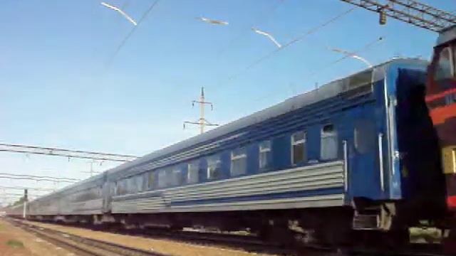 ЧС4Т-421 с поездом №34 Москва — Владикавказ