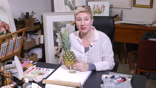🍍Painting a Pineapple - Preview🍍⎮Billy Showell ⎮Watercolour Beautiful