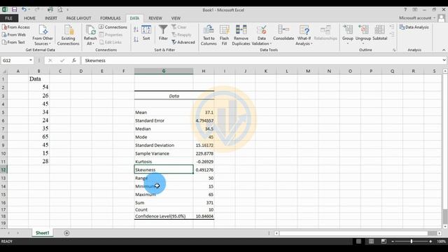 Descriptive Statistics in Excel | Excel 2013 | Statistics Bio7
