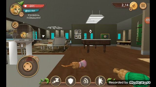 я сегодня пошла на эпического босса пуму в cat sim