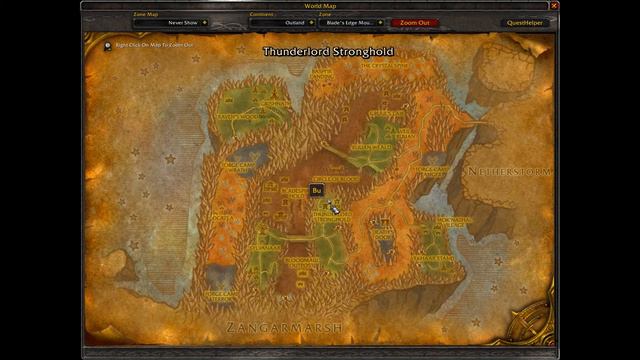 Thunderlord Stronghold Flight Master Location, WoW TBC