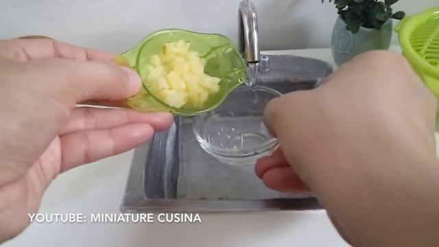 Cooking Mini Foods: Sauté Corned Beef Cabbage & Potato Kitchen Toys Cooking Real Food