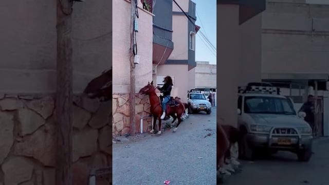 Девушка ЗАЖИГАЕТ на лошади