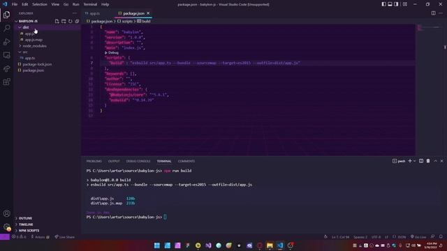 Configuracion VSCode en Windows (esbuild/live-server/Chrome)