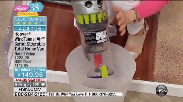 Hoover Air] Sprint Bagless Upright Vacuum w/Tools