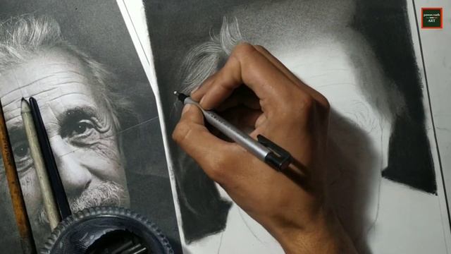 How to draw white hairs // Tutorial for beginners