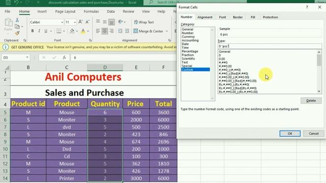 Excel 2021 Trick No 5| Excel tips and trick 2021| Add PCS or Rs in excel cell with using excel tric