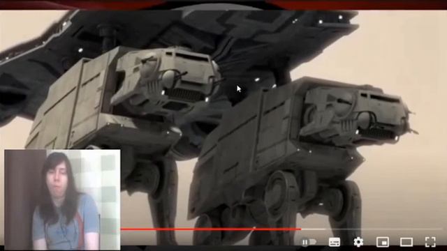 Rection show:АТ-ТЕ – основной шагоход Армии Клонов(канал Эльфийский танкист) Часть 2