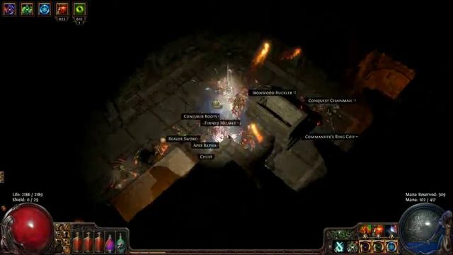 Path of Exile Beta - Flicker Strike Blood Rage Duelist