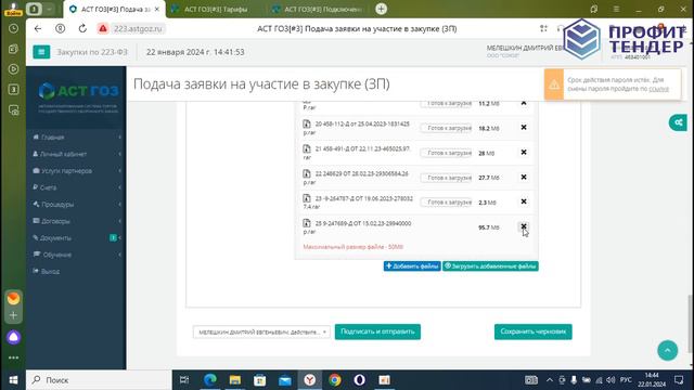 Как подать заявку на торговой площадке АСТ ГОЗ