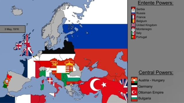 1 Мировая война за  14 секунд. Автор Geografy and Spase