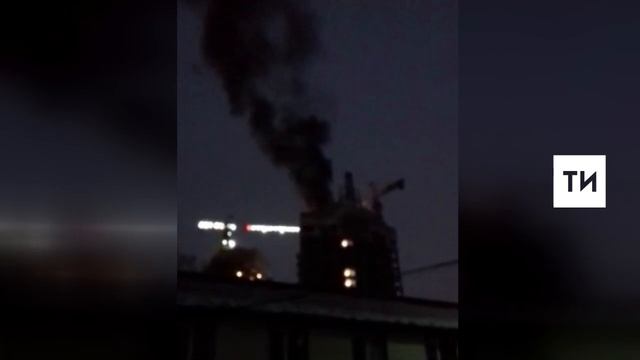 В Казани произошло возгорание на крыше ЖК «Манхэттен»