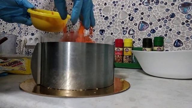 Мясной торт. Закусочный торт.