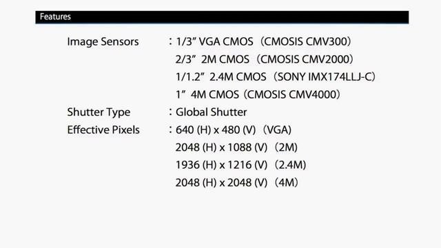 4 Megapixel High Speed CMOSIS USB3 Camera – SenTech STC-MBCM401U3V