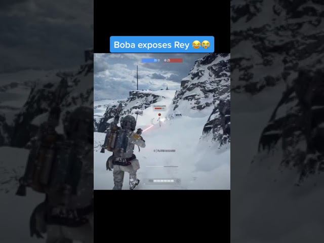 Boba exposes Rey - Battlefront 2