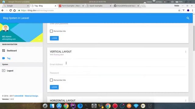 Blog System in Laravel Part:06 Create Tag and Show with Datatable