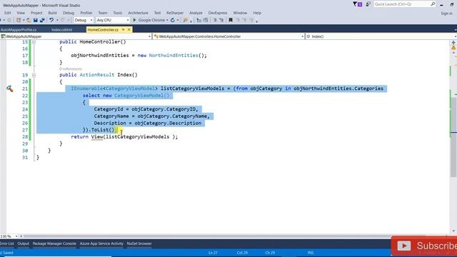 Automapper in ASP.NET MVC5