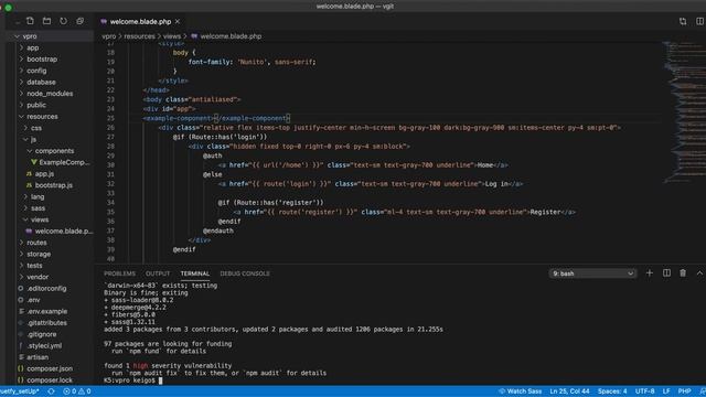 Laravel8でVuetify環境構築(後編Vuetify導入)