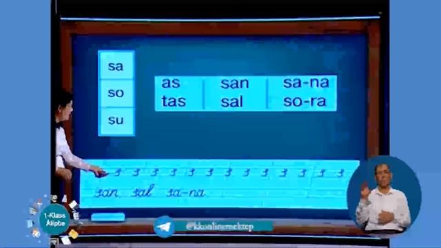 1 klass Alipbe Ss sesi ham Ss haribi