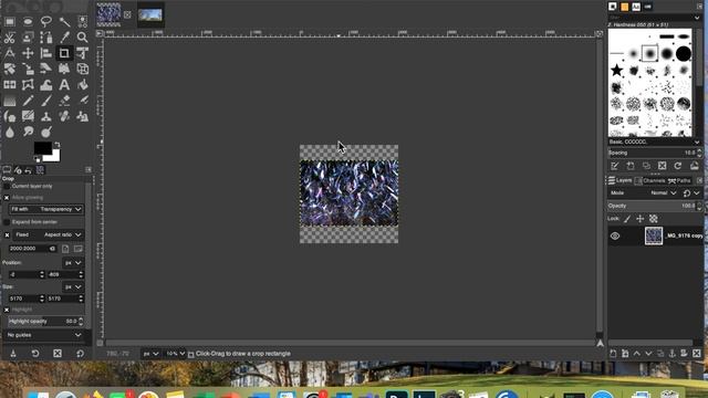 Resize photos using Gimp