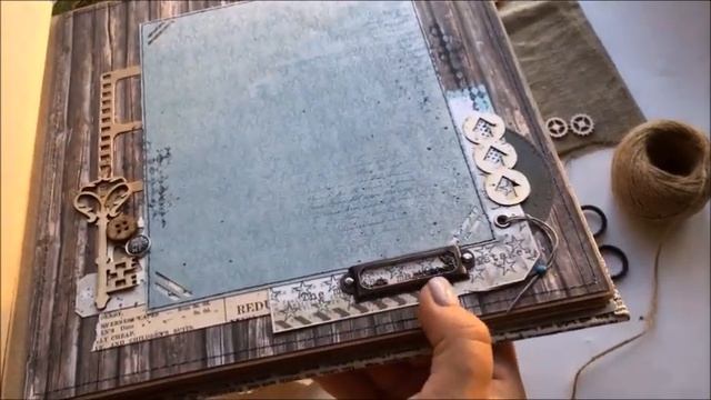 Мужской альбом/ Обзор/ Скрапбукинг/ Scrapbooking
